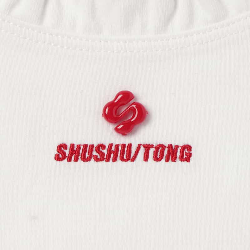 SHUSHU/TONG SHUSHU/TONG ＜シュシュ/トン＞ フリルネックカットソー WHITE