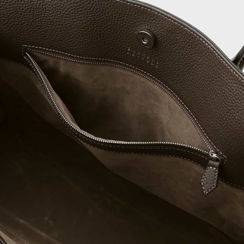 BARNEYS NEW YORK ブリーフトートバッグ BROWN