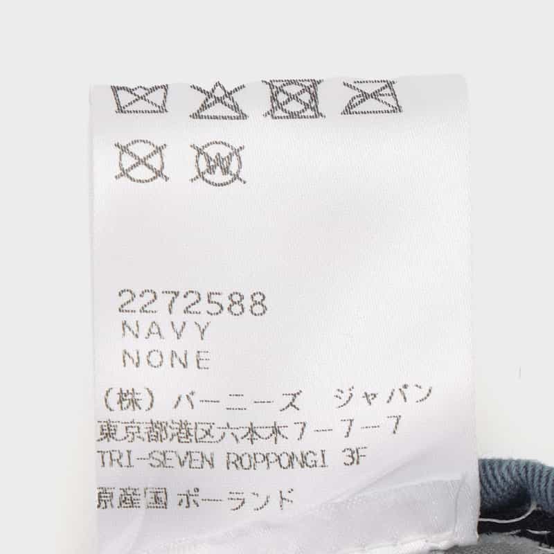 ERL ERL＜イーアールエル＞ 刺繍入りキャップ NAVY