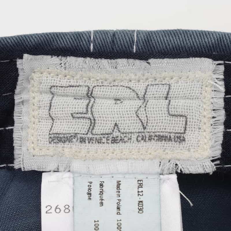 ERL ERL＜イーアールエル＞ 刺繍入りキャップ NAVY