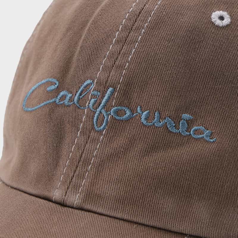 ERL ERL＜イーアールエル＞ 刺繍入りキャップ BROWN