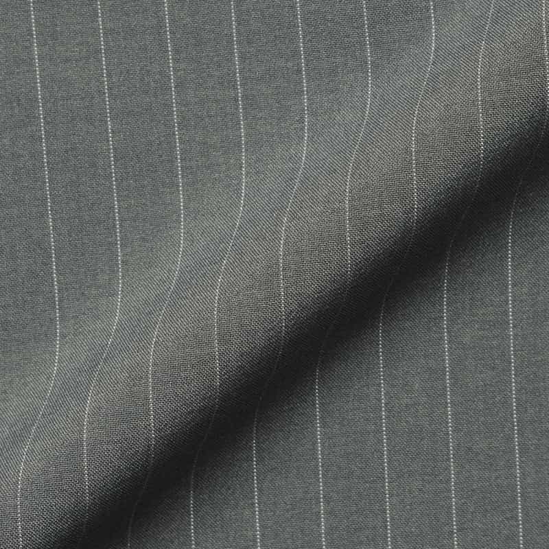 BARNEYS NEW YORK セットアップ ウォッシャブル ストライプ柄ブレアブラウス GRAY