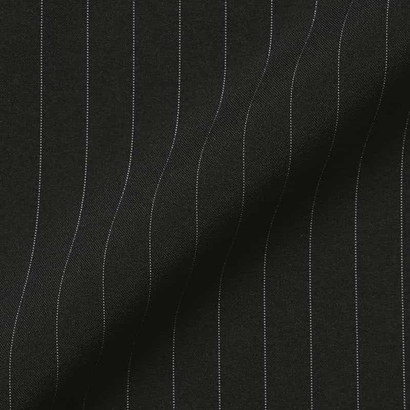 BARNEYS NEW YORK セットアップ ウォッシャブル ストライプ柄バレルレッグパンツ BLACK