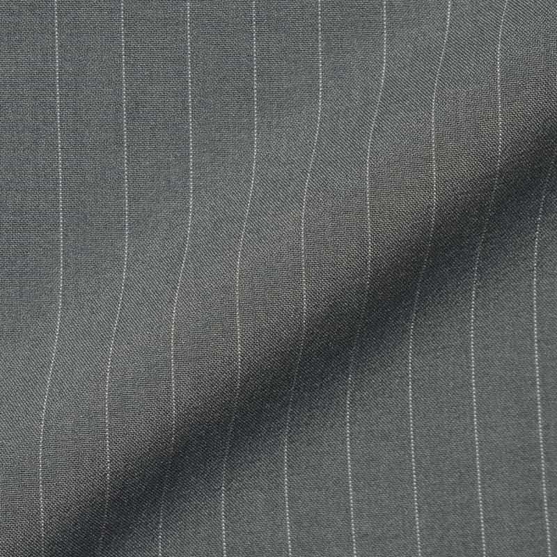 BARNEYS NEW YORK セットアップ ウォッシャブル ストライプ柄バレルレッグパンツ GRAY