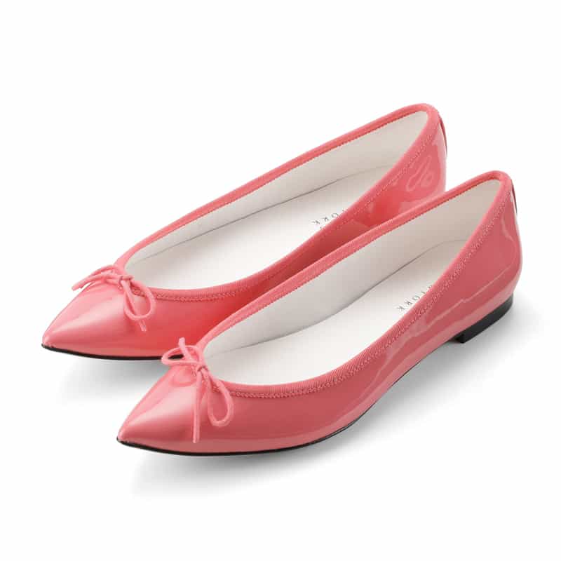 BARNEYS NEW YORK ポインテッドトゥ バレエシューズ PINK