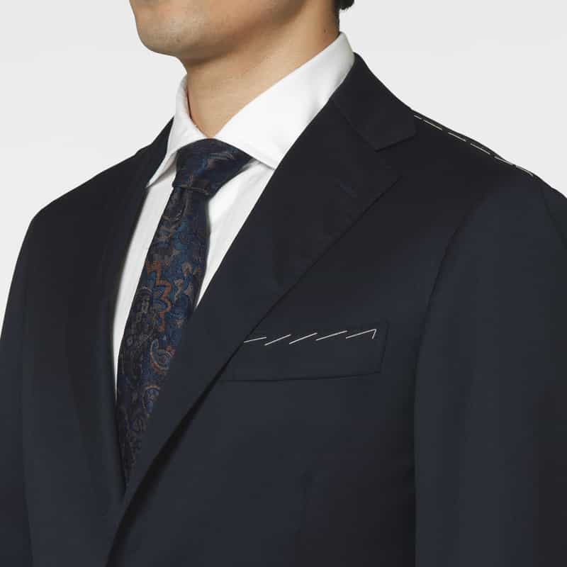 BARNEYS NEW YORK スーツ（ロロピアーナ社製ウール使用） NAVY