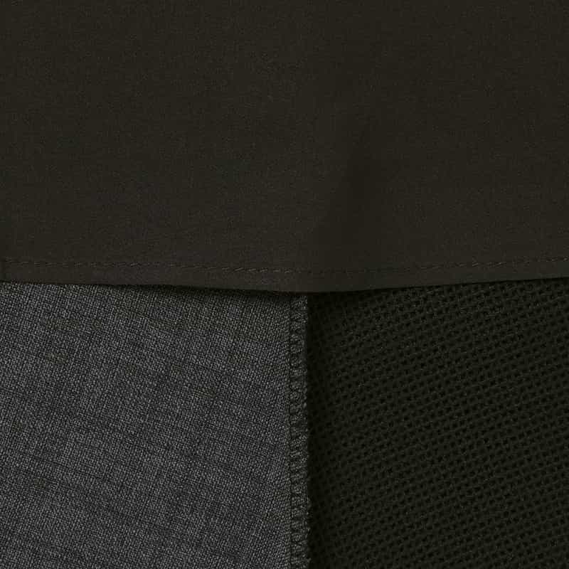 BARNEYS NEW YORK ウォッシャブル 切替ロングスカート BLACK