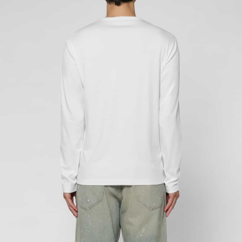 BARNEYS NEW YORK ロングスリーブコットンTシャツ（レギュラーフィット） WHITE