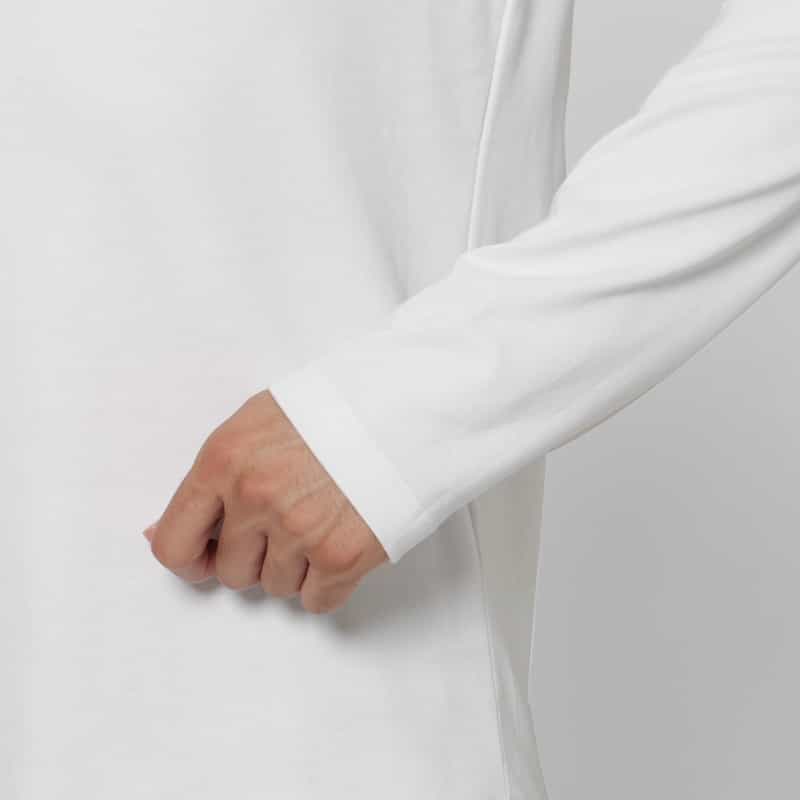 BARNEYS NEW YORK ロングスリーブコットンTシャツ（レギュラーフィット） WHITE
