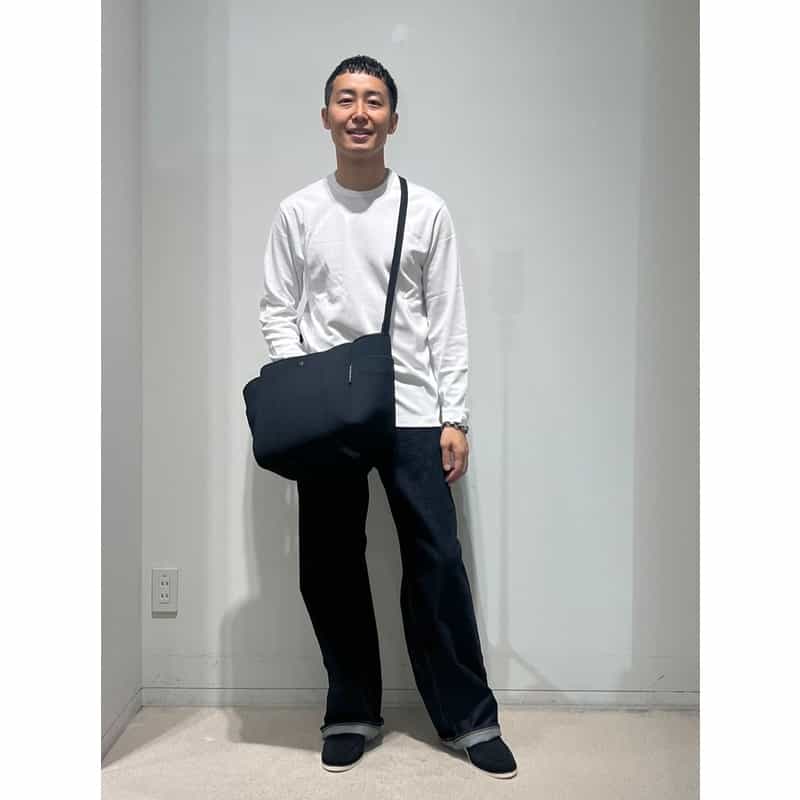 BARNEYS NEW YORK ハイブリッド コットンジャージー ロングスリーブTシャツ（レギュラーフィット） WHITE