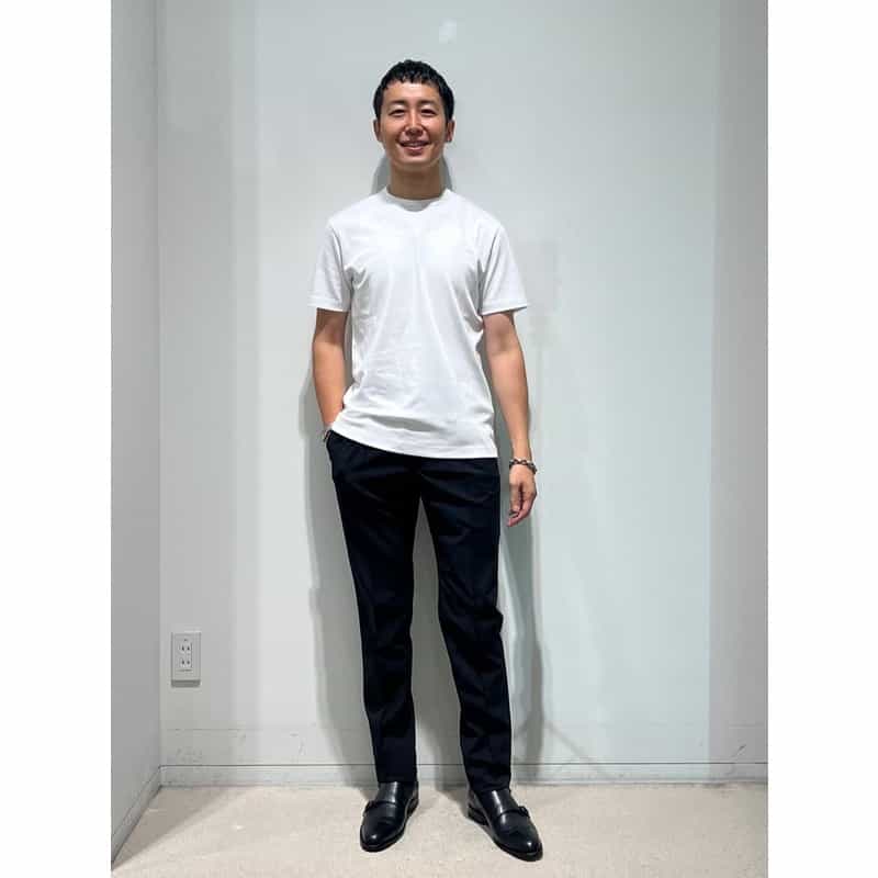 BARNEYS NEW YORK コットンTシャツ（レギュラーフィット） WHITE