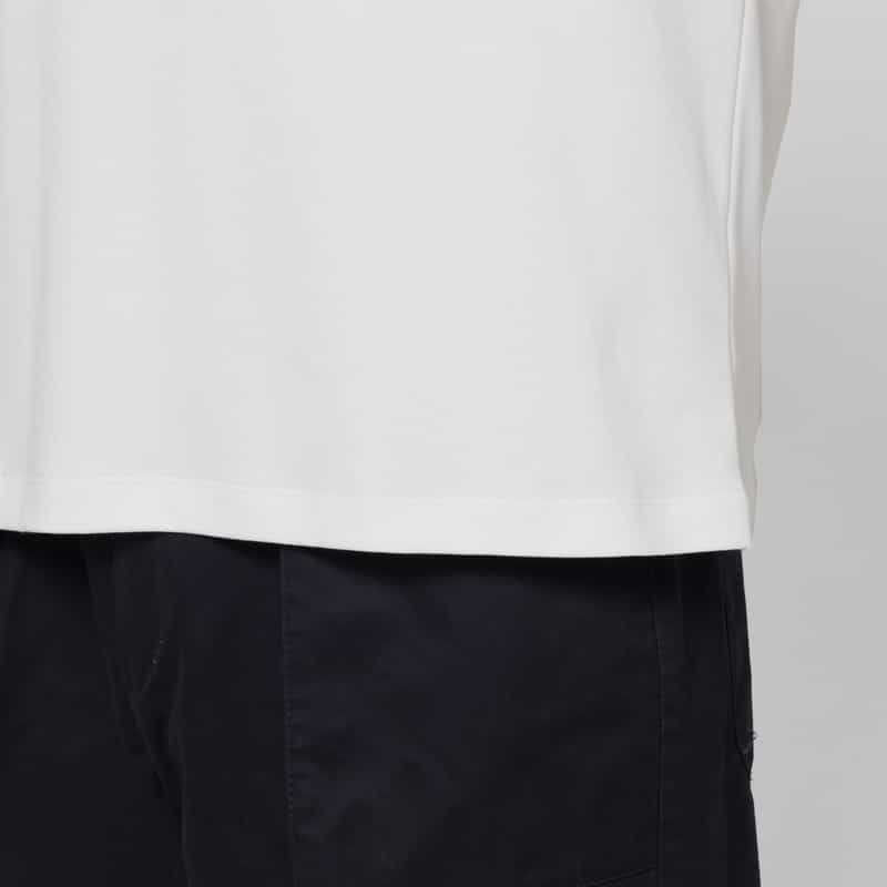 BARNEYS NEW YORK ロングスリーブコットンTシャツ（ワイドフィット） WHITE
