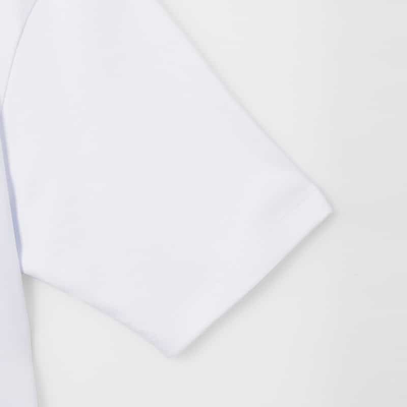BARNEYS NEW YORK コットンポロシャツ（ワイドフィット） WHITE