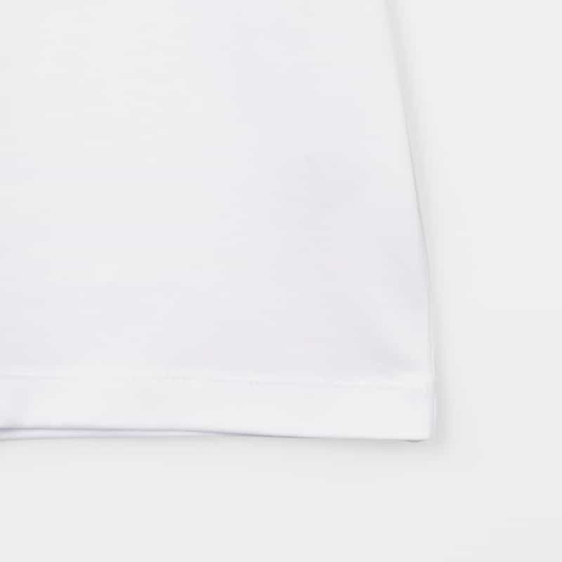 BARNEYS NEW YORK コットンポロシャツ（ワイドフィット） WHITE