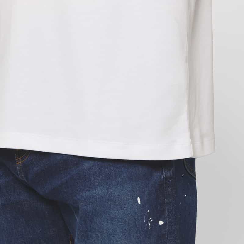 BARNEYS NEW YORK コットンTシャツ（ワイドフィット） WHITE