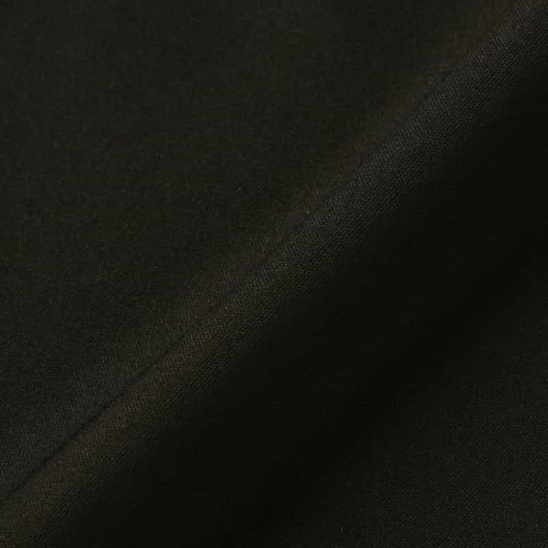BARNEYS NEW YORK ウォッシャブル サイドタック入りイージーストレートパンツ BLACK