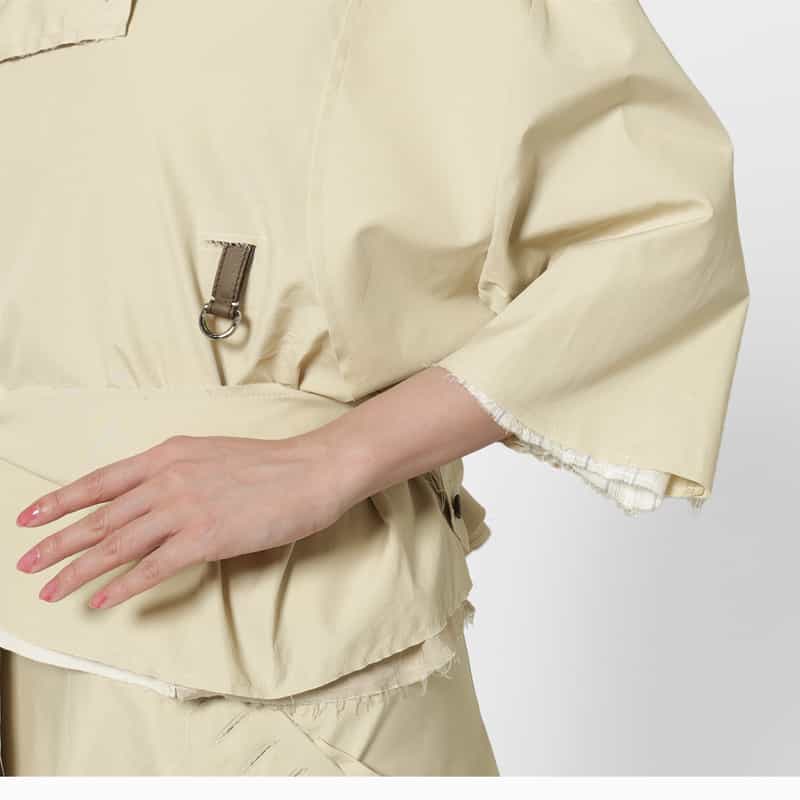 SONIA CARRASCO SONIA CARRASCO ＜ソニア カラスコ＞ クロップド丈トレンチコート BEIGE