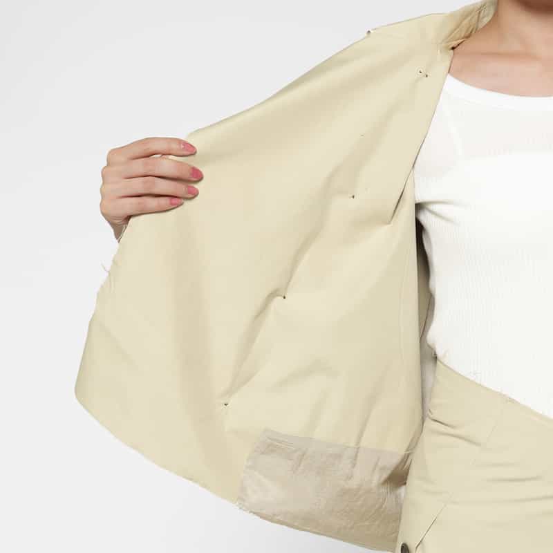 SONIA CARRASCO SONIA CARRASCO ＜ソニア カラスコ＞ クロップド丈トレンチコート BEIGE