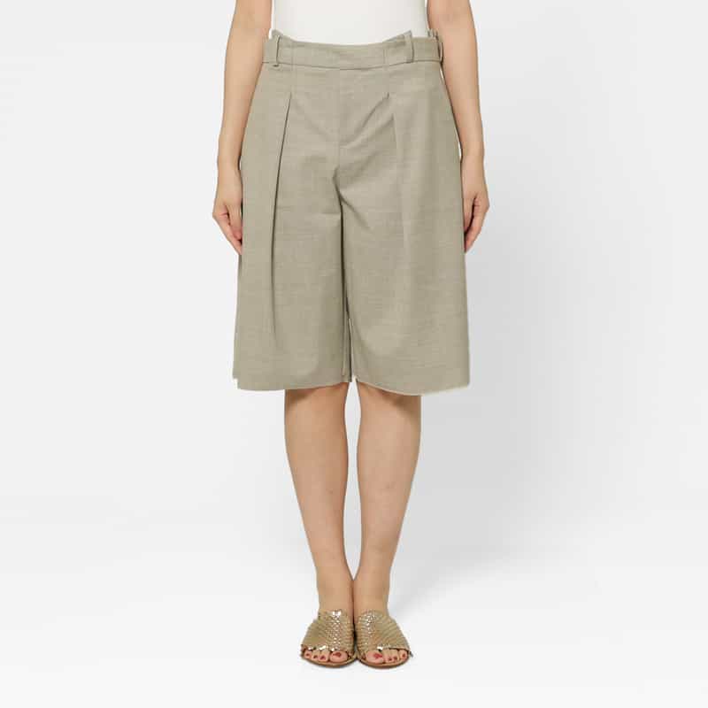 SONIA CARRASCO SONIA CARRASCO ＜ソニア カラスコ＞ ウール素材バミューダパンツ GRAY