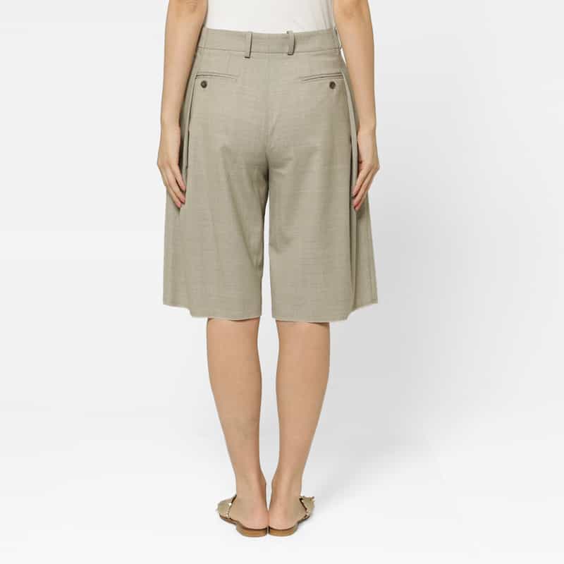 SONIA CARRASCO SONIA CARRASCO ＜ソニア カラスコ＞ ウール素材バミューダパンツ GRAY