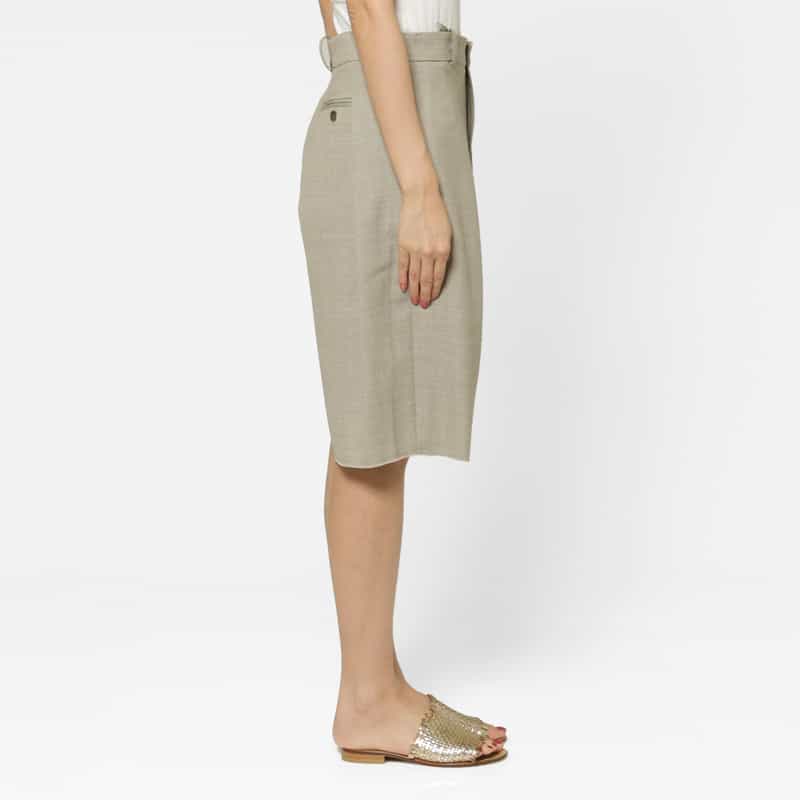 SONIA CARRASCO SONIA CARRASCO ＜ソニア カラスコ＞ ウール素材バミューダパンツ GRAY