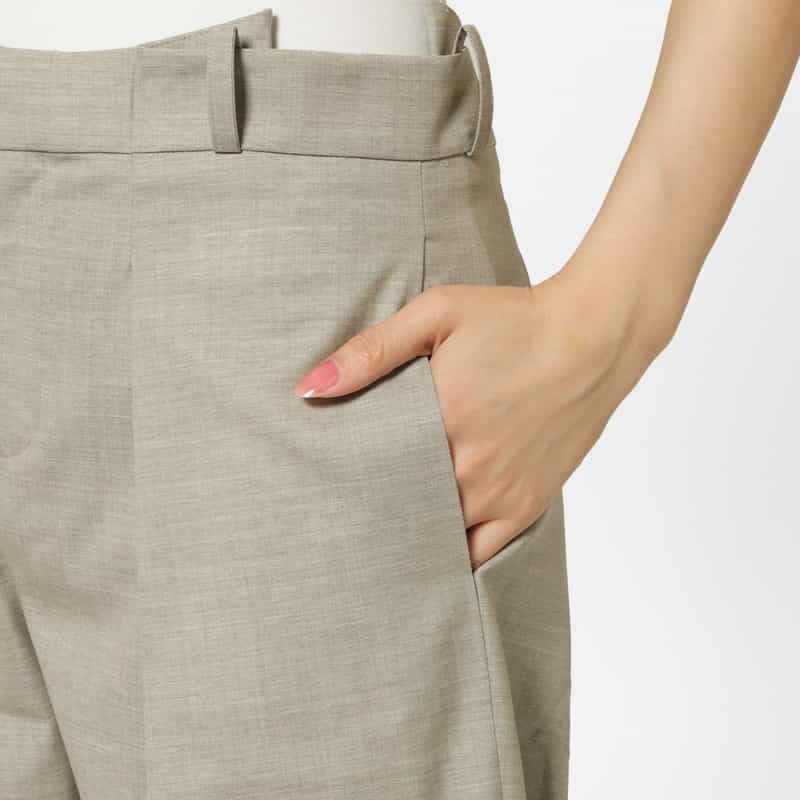 SONIA CARRASCO SONIA CARRASCO ＜ソニア カラスコ＞ ウール素材バミューダパンツ GRAY