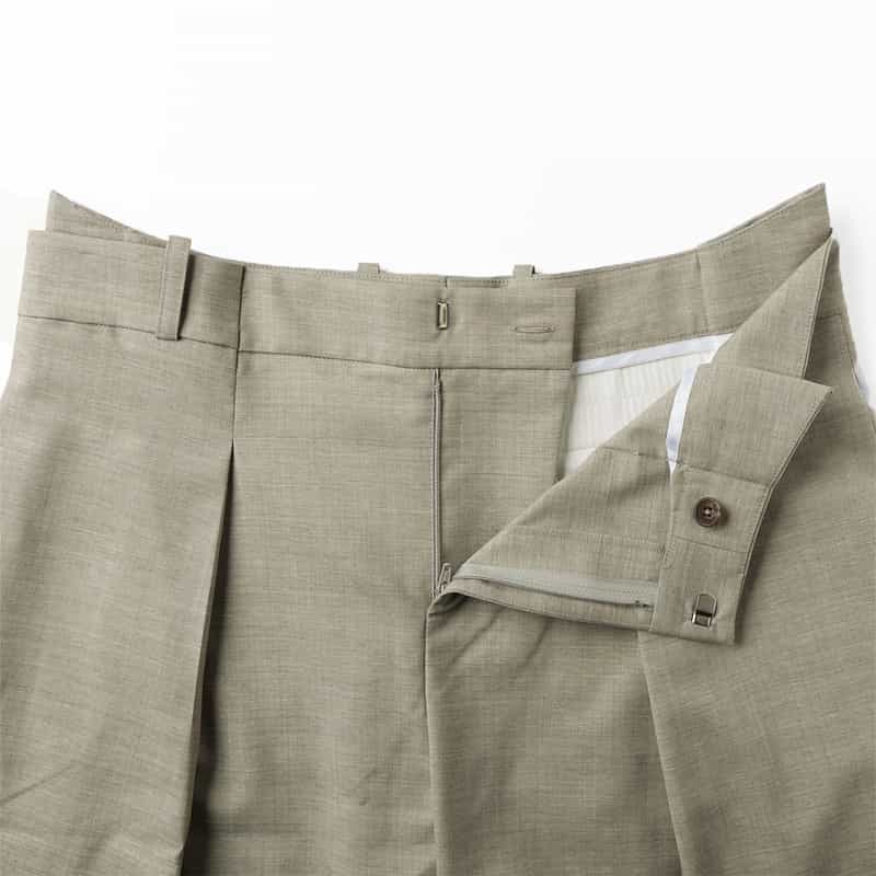 SONIA CARRASCO SONIA CARRASCO ＜ソニア カラスコ＞ ウール素材バミューダパンツ GRAY