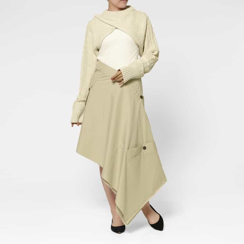 SONIA CARRASCO SONIA CARRASCO ＜ソニア カラスコ＞ クロップドニットプルオーバー BEIGE