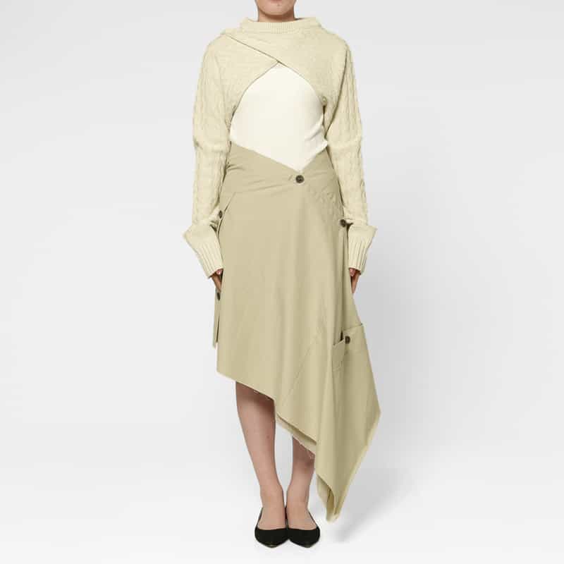 SONIA CARRASCO SONIA CARRASCO ＜ソニア カラスコ＞ クロップドニットプルオーバー BEIGE