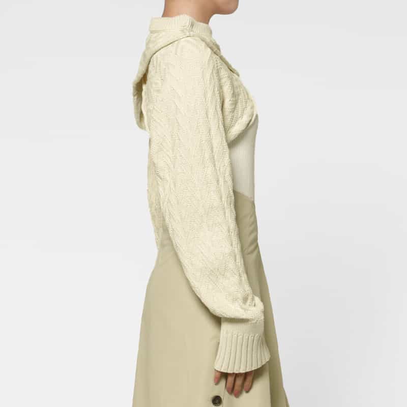 SONIA CARRASCO SONIA CARRASCO ＜ソニア カラスコ＞ クロップドニットプルオーバー BEIGE