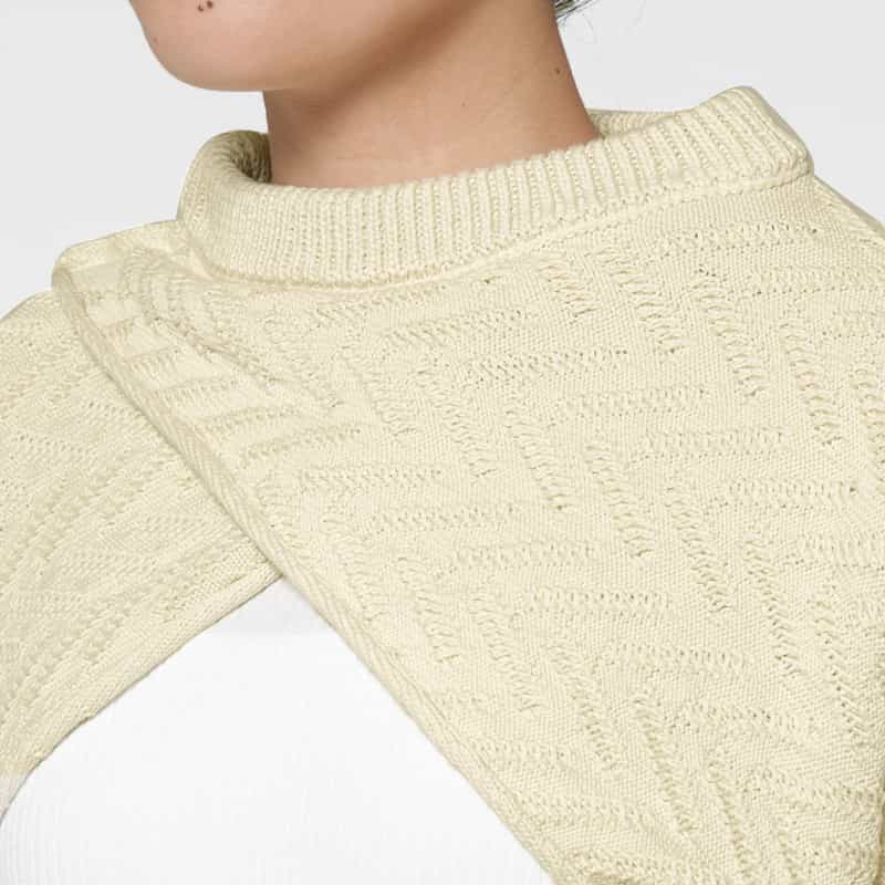 SONIA CARRASCO SONIA CARRASCO ＜ソニア カラスコ＞ クロップドニットプルオーバー BEIGE