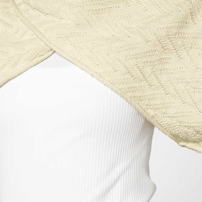 SONIA CARRASCO SONIA CARRASCO ＜ソニア カラスコ＞ クロップドニットプルオーバー BEIGE