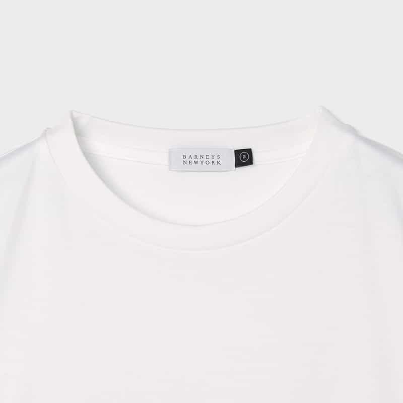 BARNEYS NEW YORK マルチカラーロゴ入りTシャツ WHITE