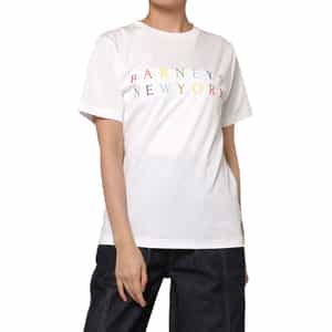 ウォッシャブル マルチカラープリントロゴTシャツ