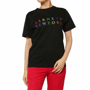 ウォッシャブル マルチカラープリントロゴTシャツ