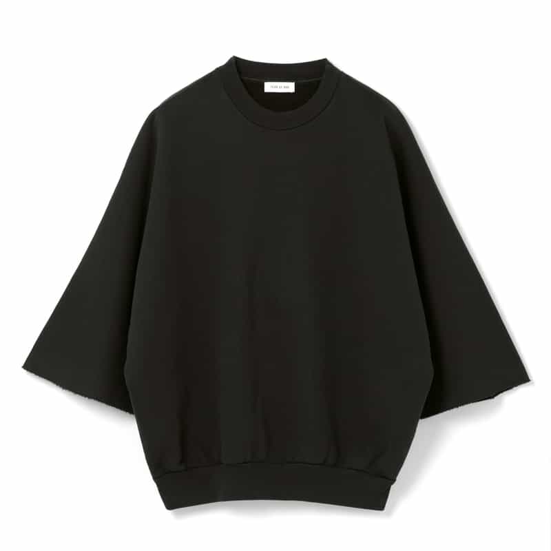 FEAR OF GOD FEAR OF GOD ＜フィア オブ ゴッド＞ ショートスリーブスウェットプルオーバー BLACK
