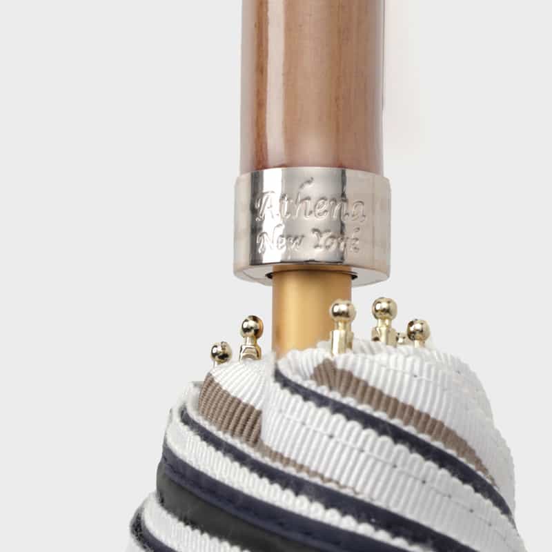 ATHENA NEW YORK ATHENA NEW YORK＜アシーナ ニューヨーク＞ 折り畳み傘（晴雨兼用） “SOHO STRIPE“ NAVY