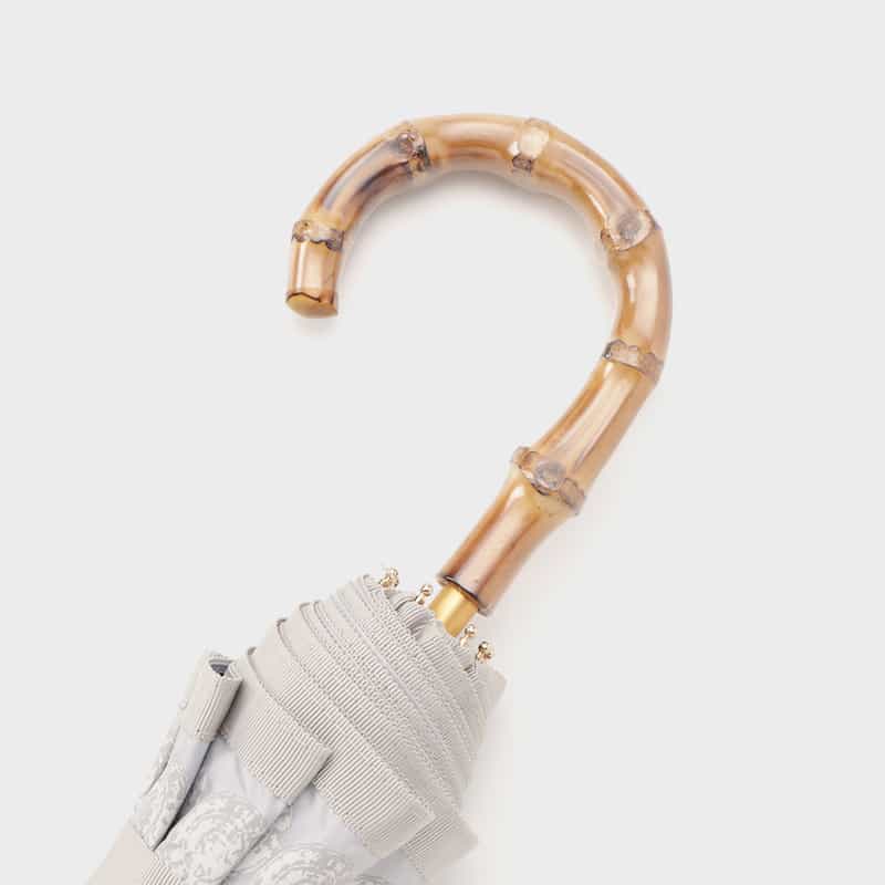 ATHENA NEW YORK ATHENA NEW YORK＜アシーナ ニューヨーク＞ 折り畳み傘（晴雨兼用） “SCARLLET LACE PRI“ LIGHT GRAY