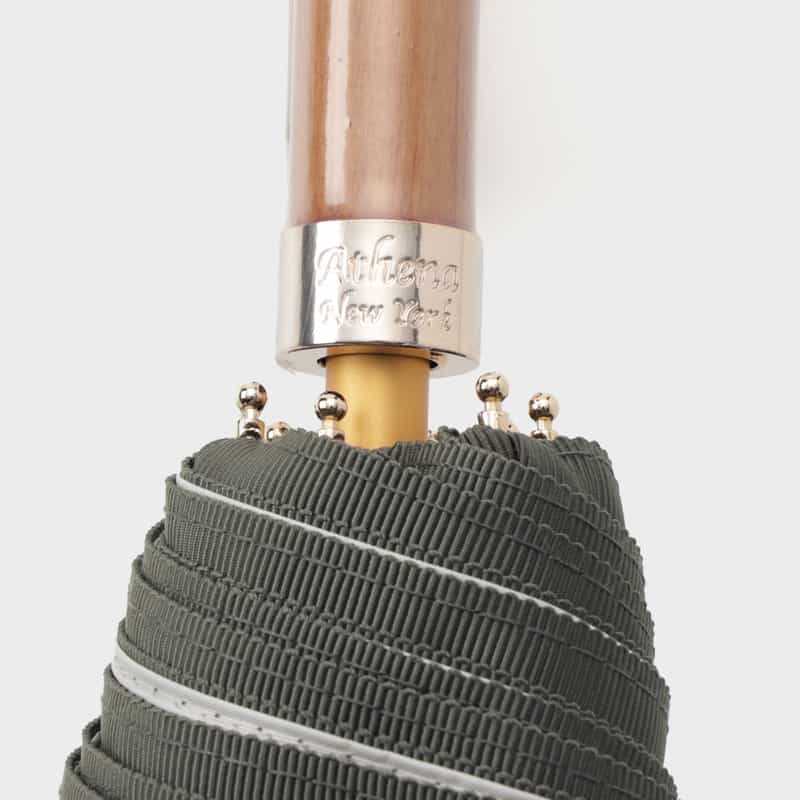 ATHENA NEW YORK ATHENA NEW YORK＜アシーナ ニューヨーク＞ 折り畳み傘（晴雨兼用） “AMANDA LACE“ LIGHT GRAY