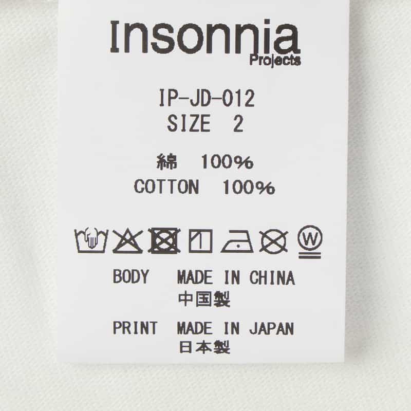INSONNIA PROJECTS INSONNIA PROJECTS＜インソニア プロジェクト＞ バーニーズ　ニューヨーク限定 グラフィックTシャツ WHITE