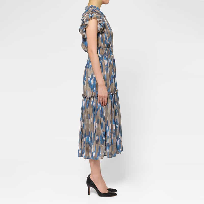 CORCOVADO CORCOVADO ＜コルコバード＞ プリントシフォンドレス MULTI COLOR