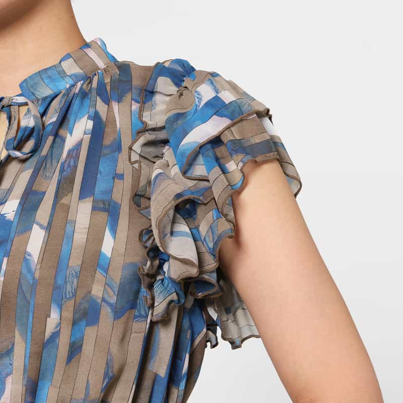 CORCOVADO CORCOVADO ＜コルコバード＞ プリントシフォンドレス MULTI COLOR