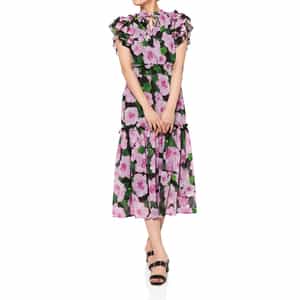 CORCOVADO ＜コルコバード＞ フラワープリントシフォンドレス