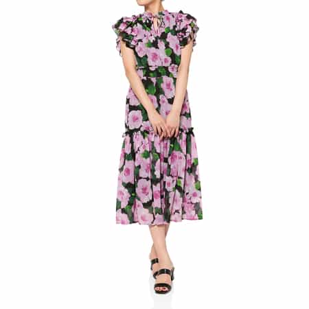 CORCOVADO ＜コルコバード＞ フラワープリントシフォンドレス