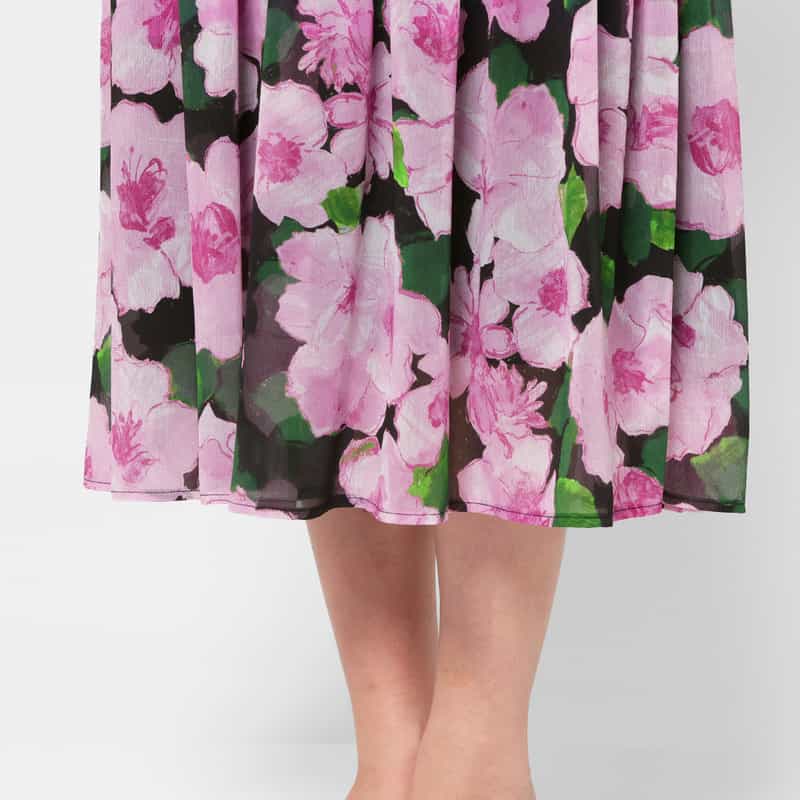 CORCOVADO CORCOVADO ＜コルコバード＞ フラワープリントシフォンドレス MULTI COLOR