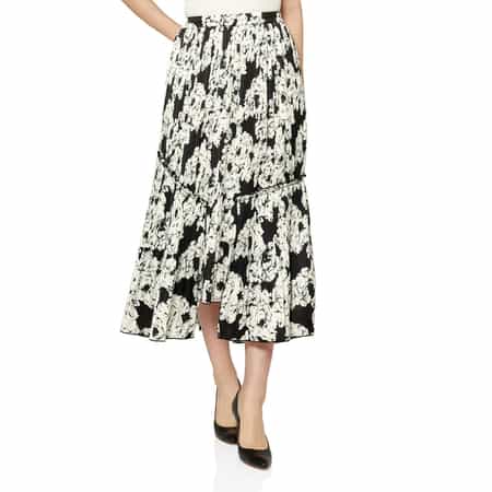 CORCOVADO＜コルコバード＞ フラワープリント ミディスカート