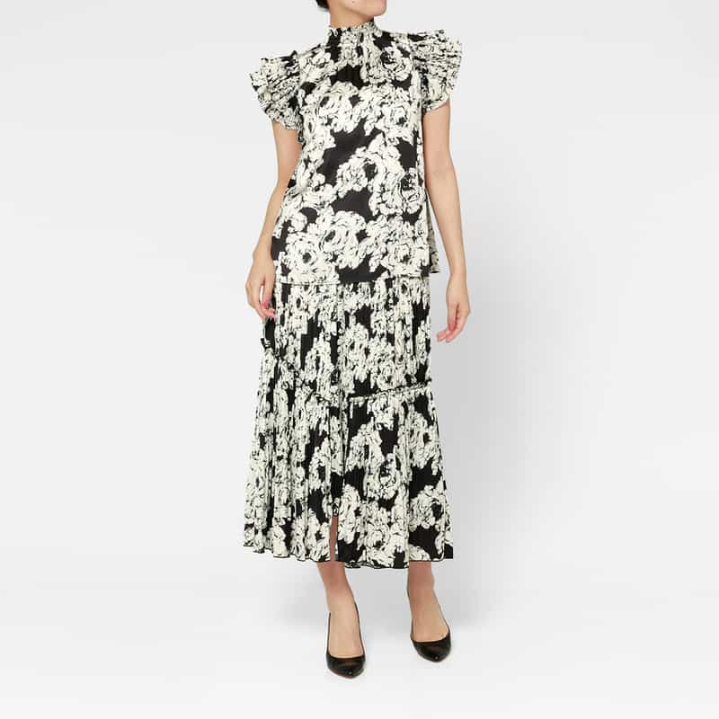 CORCOVADO CORCOVADO＜コルコバード＞ フラワープリント ミディスカート MULTI COLOR