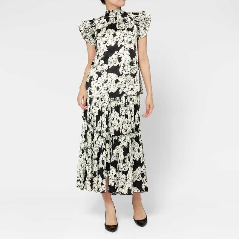 CORCOVADO CORCOVADO＜コルコバード＞ フラワープリント ブラウス MULTI COLOR