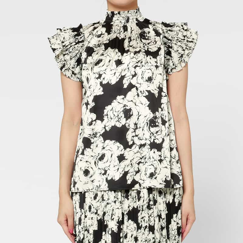 CORCOVADO CORCOVADO＜コルコバード＞ フラワープリント ブラウス MULTI COLOR