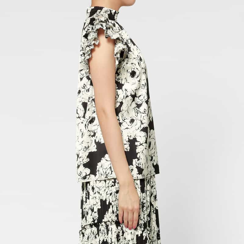 CORCOVADO CORCOVADO＜コルコバード＞ フラワープリント ブラウス MULTI COLOR